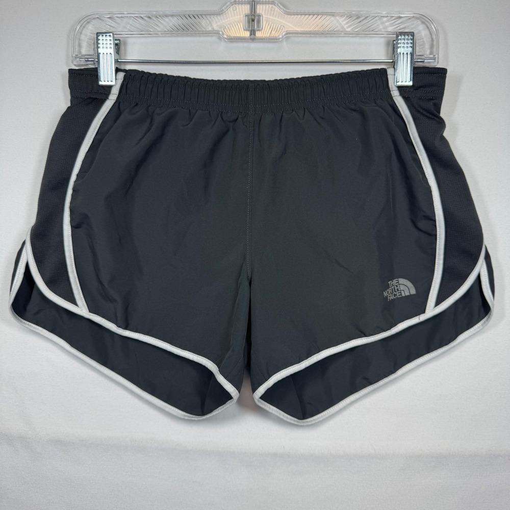 The North Face Running Shorts Athletic Workout Black White Trim Sz Small